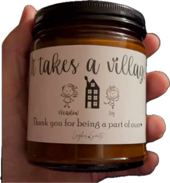 It Takes a Village Candle - Custom